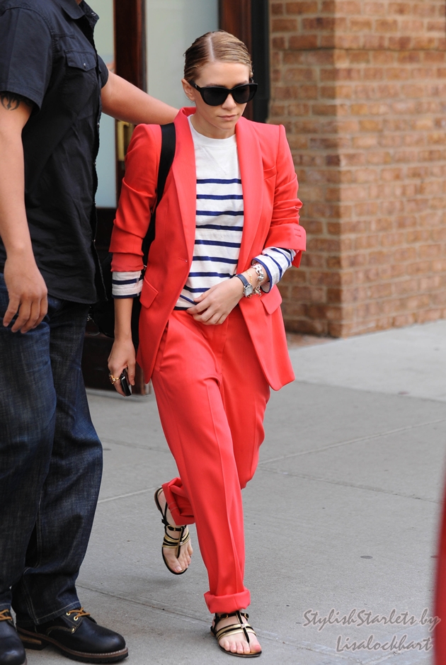 Stylish Starlets: Trendy or Tacky: Red Pant Suits?