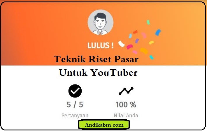 Kunci Jawaban Bab 7 Teknik Riset Pasar Untuk Youtuber Membuat Channel Youtube Untuk Pengelola Pemasaran Digital - Andikabm