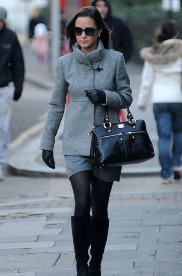 My Sweet Days: Kate Middleton sister Pippa middleton, wearing a gray ...