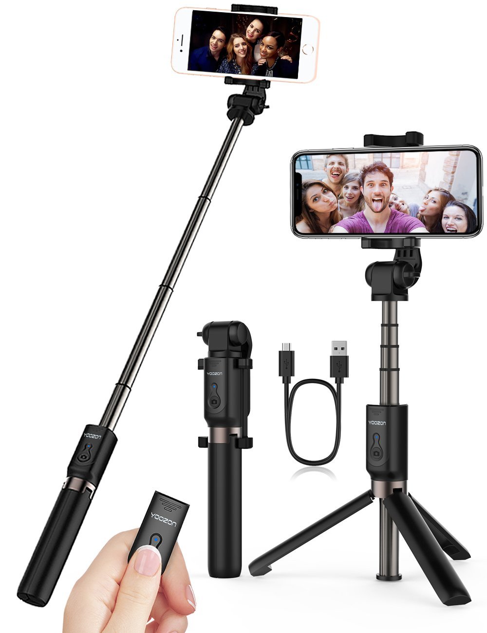 Selfie Stick Foneso Bluetooth Selfie Stick Handy Selfie Halter