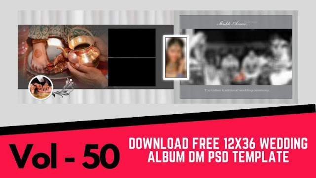 Download Indian Wedding 12x36 Dm Psd Template Vol 01 Free Download Wedding Album Psd PSD Mockup Templates