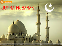 mosque image along jumma mubarak message