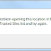 Fix "We're having a problem opening this location in file explorer. Add this web site to your Trusted Sites list and try again" Error in SharePoint