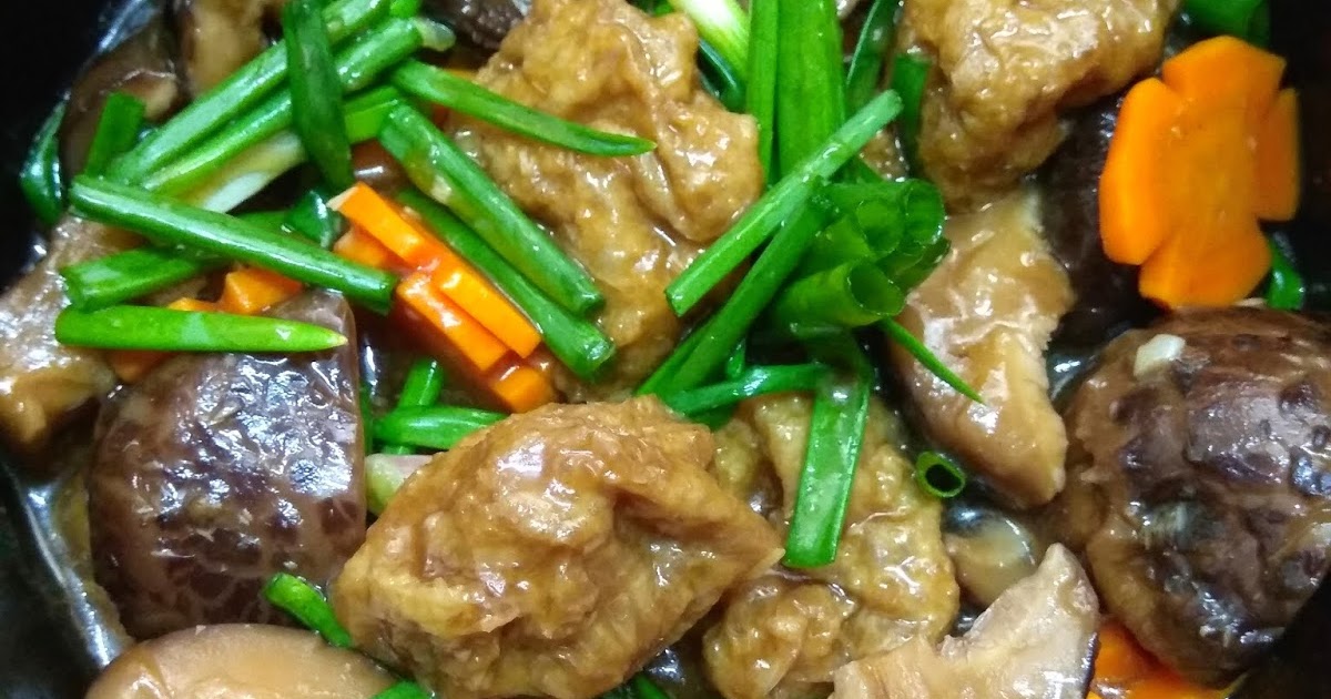 Elinluv's Tidbits Corner Braised Shiitake Mushroom With Gluten Balls