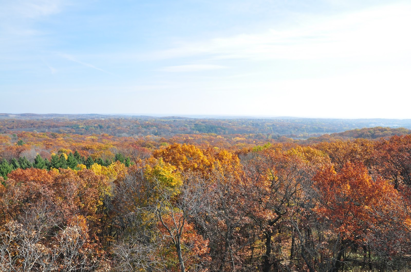 Milwaukee Area Parks Lapham Peak Fall Hike