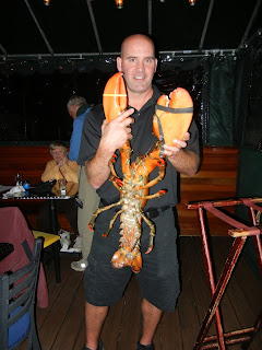 15lb lobster at Benjamin's restaurant in Newport, RI