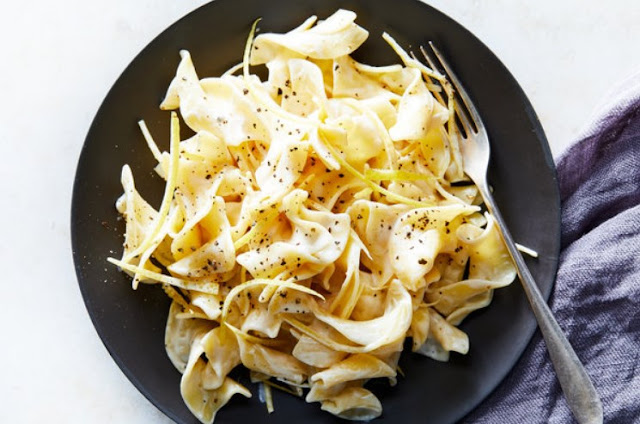 Pappardelle al Limone (Creamy Lemon Pasta) #pasta #dinner