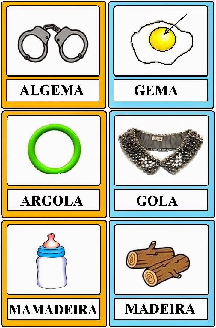 Palavra dentro de Palavra Atividade para educação infantil Ver e Fazer Palavra dentro de Palavra Atividade para educação infantil Ver e Fazer