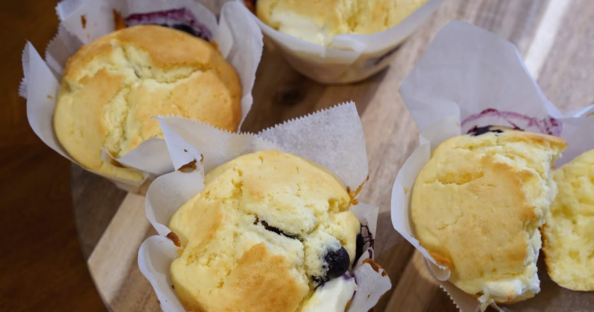 [食譜] 奶油乳酪藍莓杯子蛋糕。不用攪拌器可完成
