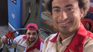 علي ربيع يروج لمسلسل “عمر ودياب” برفقة مصطفى خاطر