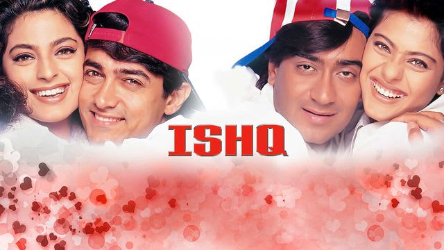Ishq Hindi Movie Title BGM |  Ajay Devgn, Juhi Chawla, Aamir Khan & Kajol