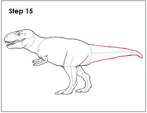 Gambar dinosaurus mudah