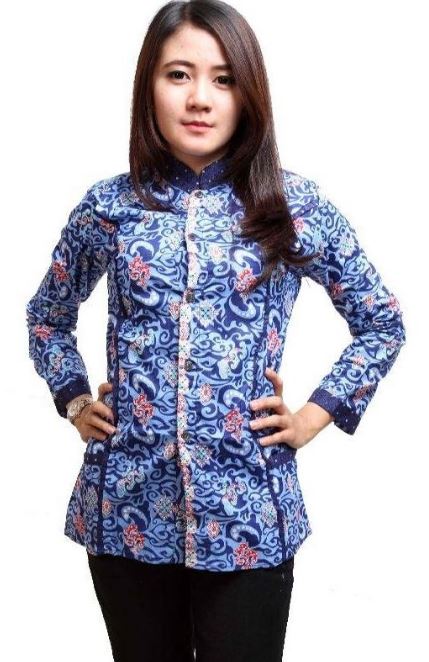 10 Model  Baju  Batik  Atasan  Kerja Wanita  Terbaru 2019
