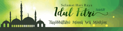 Download Desain Spanduk Ucapan Selamat Hari Raya Idul Fitri 1440 H Tahun 2019
