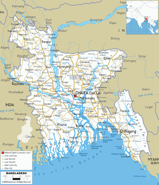 MAPAS DE BANGLADESH - Geografia Total™