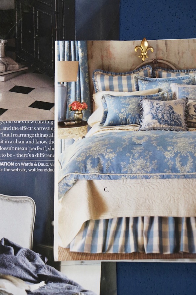 Botanic Bleu Bulletin Board Inspiration No. 5 French Country Bedroom