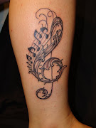Here are some ideas on music note tattoo designs and other music tattoos. cute music tattoo new style for leg 