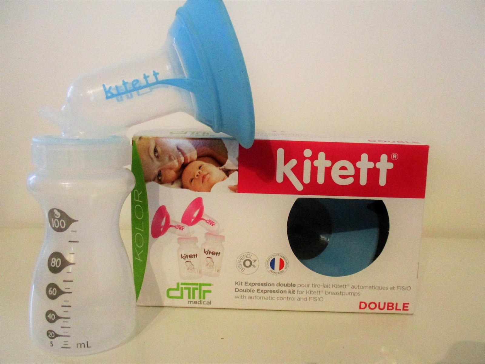Lot de 2 récipients pour lait maternel (2x100ml) Fisio Bib - Kitett