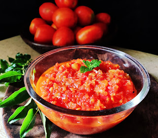 Easy to make sweet & tangy tomato gojju recipe