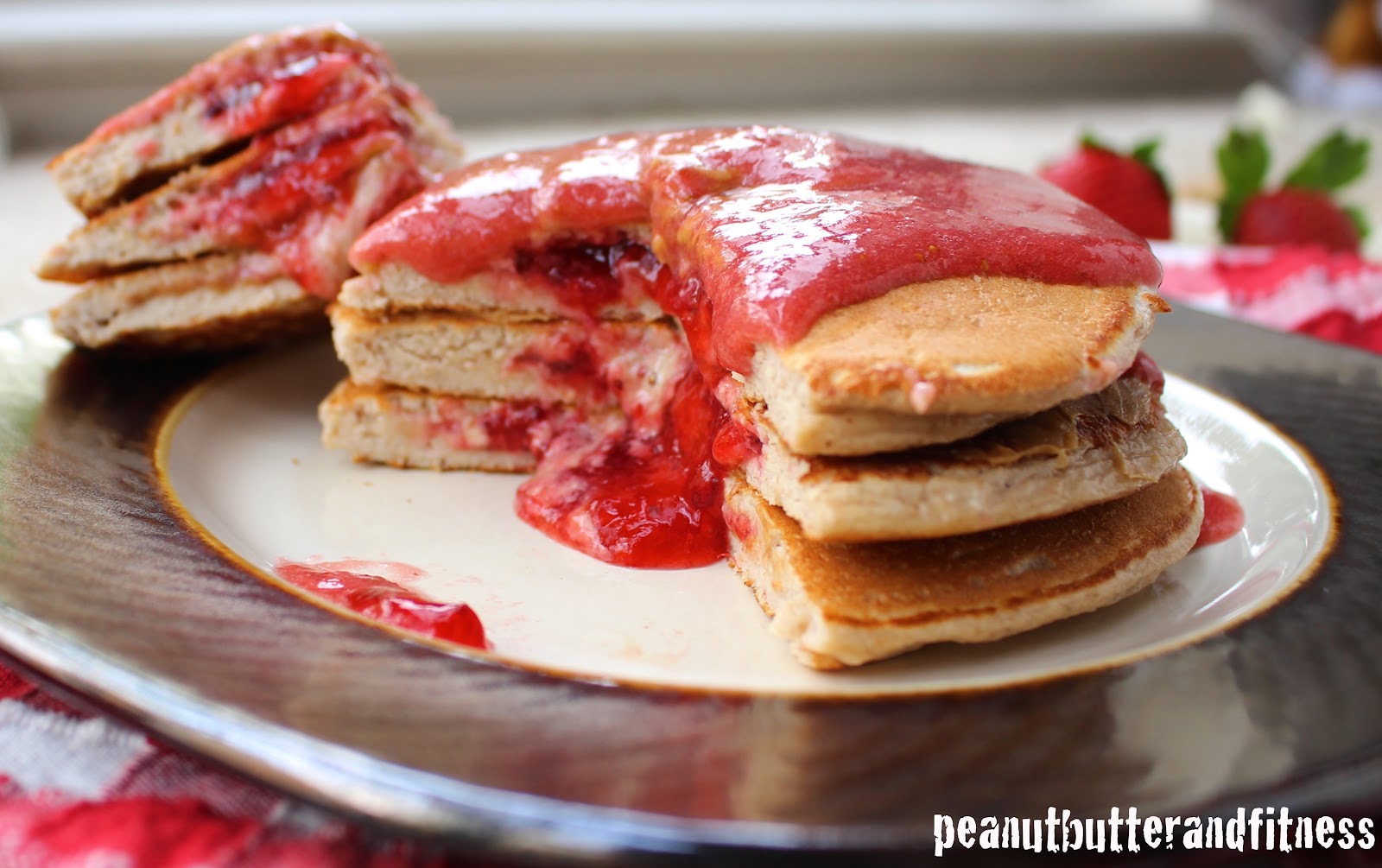 Peanut Butter and Jelly Stuffed Pancakes Peanut Butter and Fitness