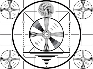 black and white tv test pattern