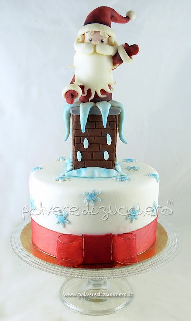 torta babbo natale cake design