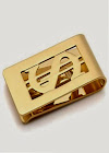 TIE CLASP CLIP MENS YELLOW GOLD PLATED