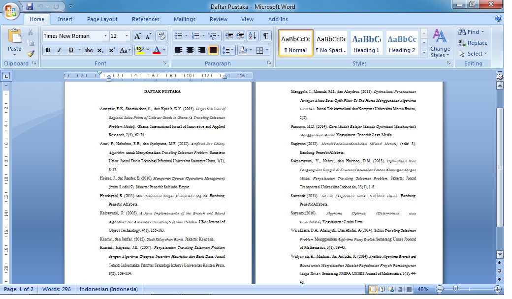 Contoh Daftar Pustaka Catatan Kaki Catatan Perut Contoh 36