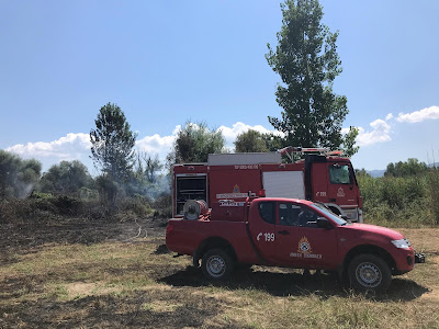 Πυρκαγιά σε καλάμια ξέσπασε στην περιοχή Αμπάρια Παναιτωλίου