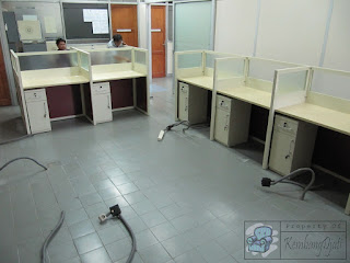 meja cubicle Knockdown  Meja partisi bongkar pasang  Furniture semarang