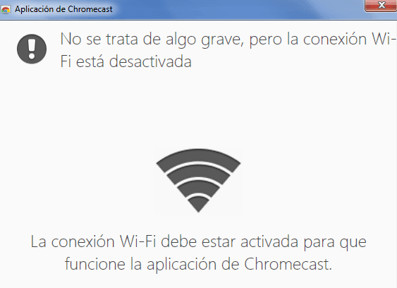 windows xp no es compatible con chromecast