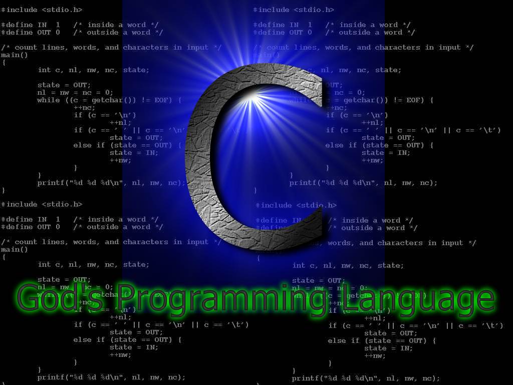 'C' God's programming language