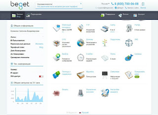 панель управления хостинг БЕГЕТ