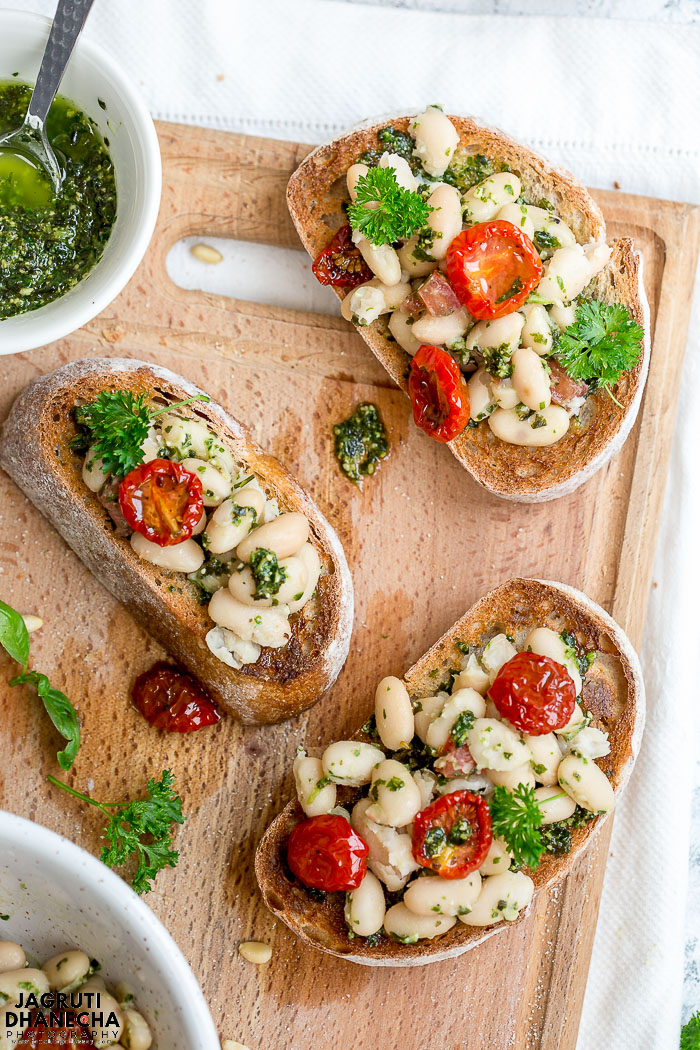 VEGAN WHITE BEAN BRUSCHETTA Jagruti's Cooking Odyssey
