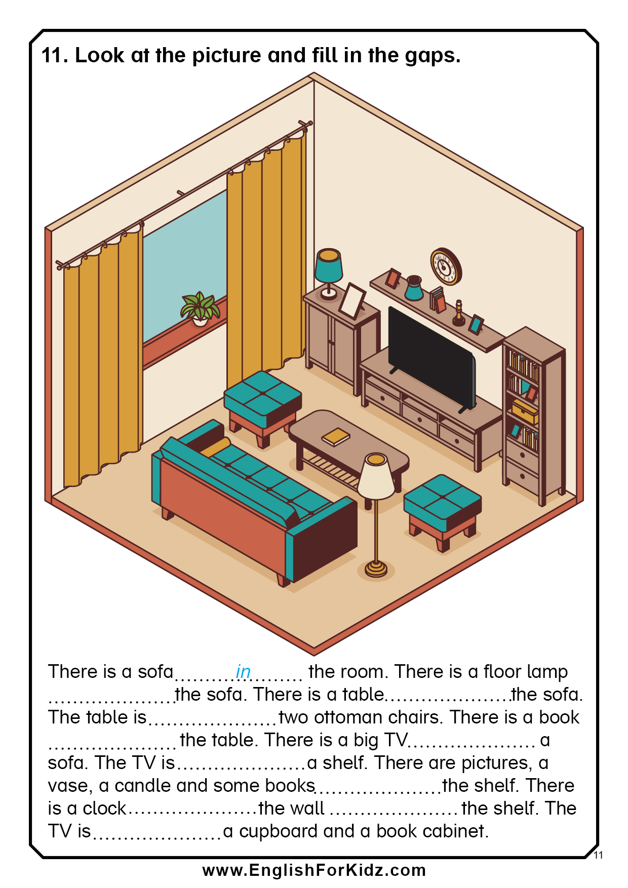 Live Worksheets Prepositions Of Place