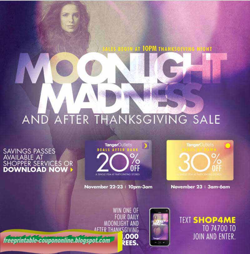 Printable Coupons 2023 Tanger Outlet Coupons