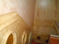 Cat decoratif efek motif marmer