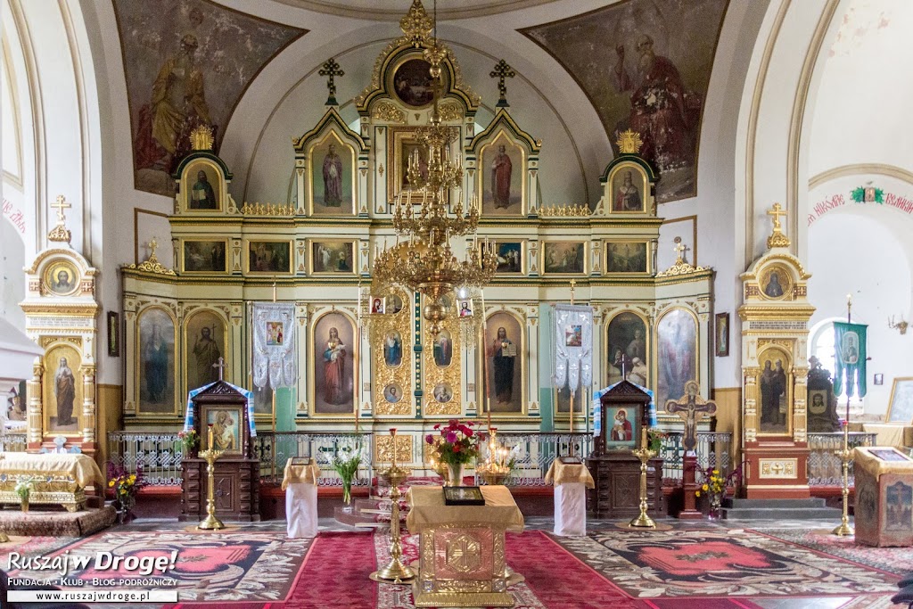 Piękny ikonostas w cerkwi we Włodawie