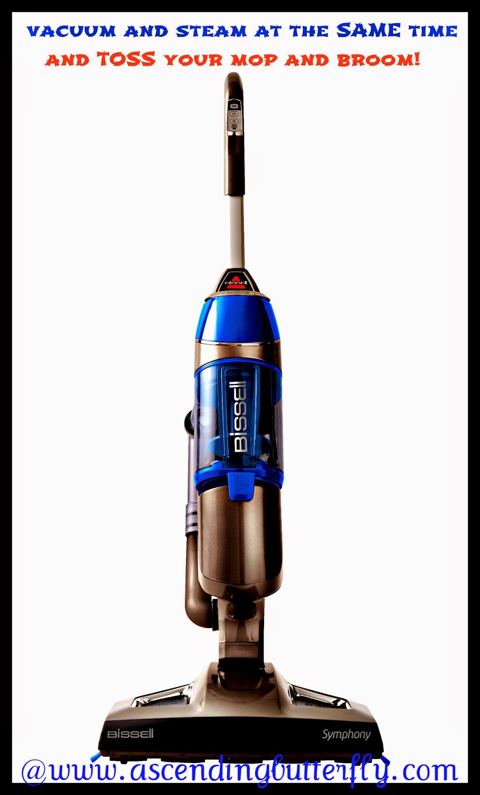 BISSELL - Symphony Bagless 2-in-1 Upright Vacuum/Steam Mop