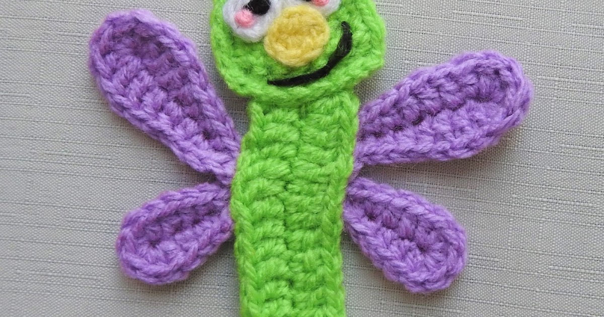 Jo's Crochet Pad Blog Dragonfly Appliqué/Embellishment Crochet * Dragonfly, Garden Bugs