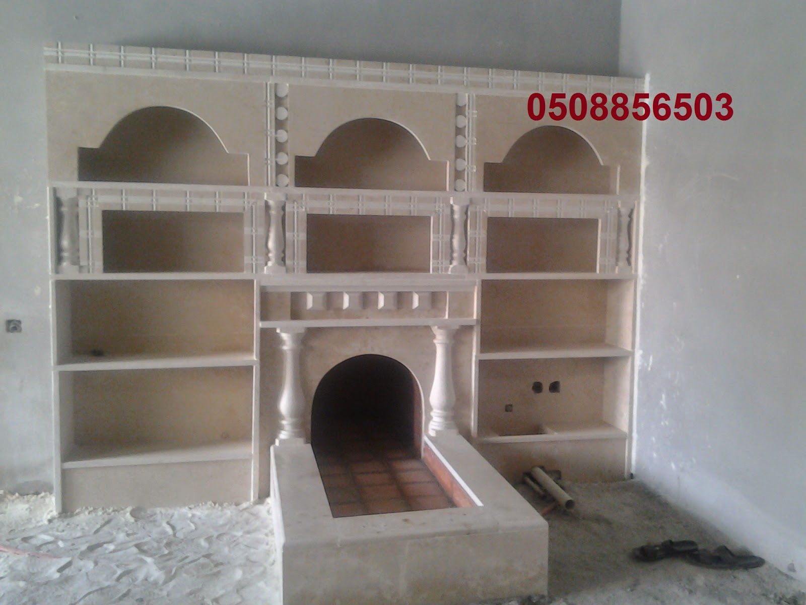 رد: تصاميمنا واعمالنا من صور وديكور مشبات رخام ومدافئ الغاز