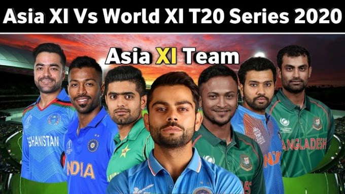 No Pakistani players in Asia XI vs World XI Series 2020