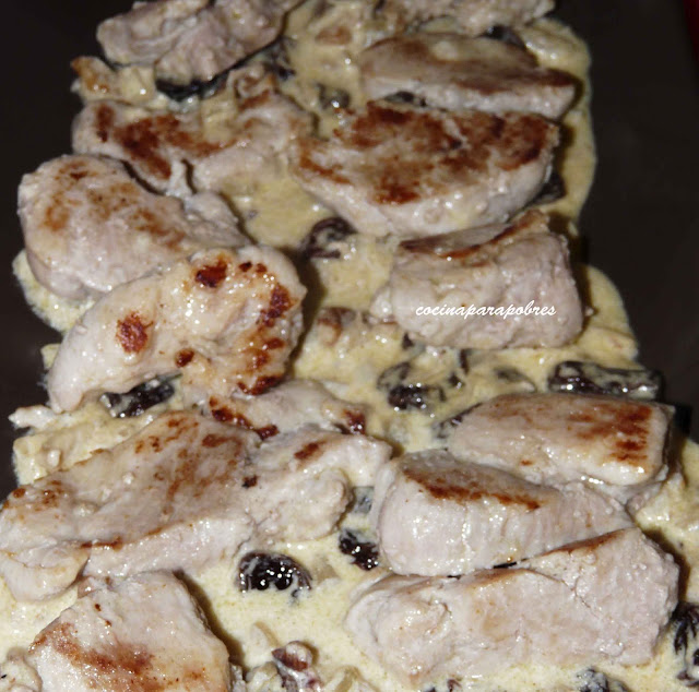  Solomillo con Nata y frutos secos 