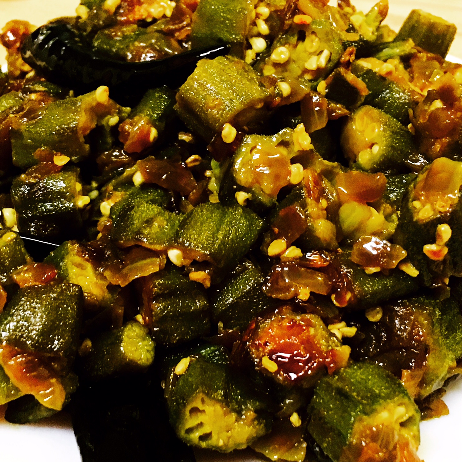 Cooking is made eazy!! OkraOnion Fry for Busy Mom's