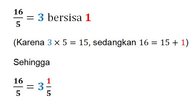 Cara Mengubah Pecahan Campuran Menjadi Pecahan Biasa dan Pecahan Biasa