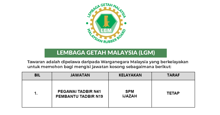 Lgm jawatan kosong