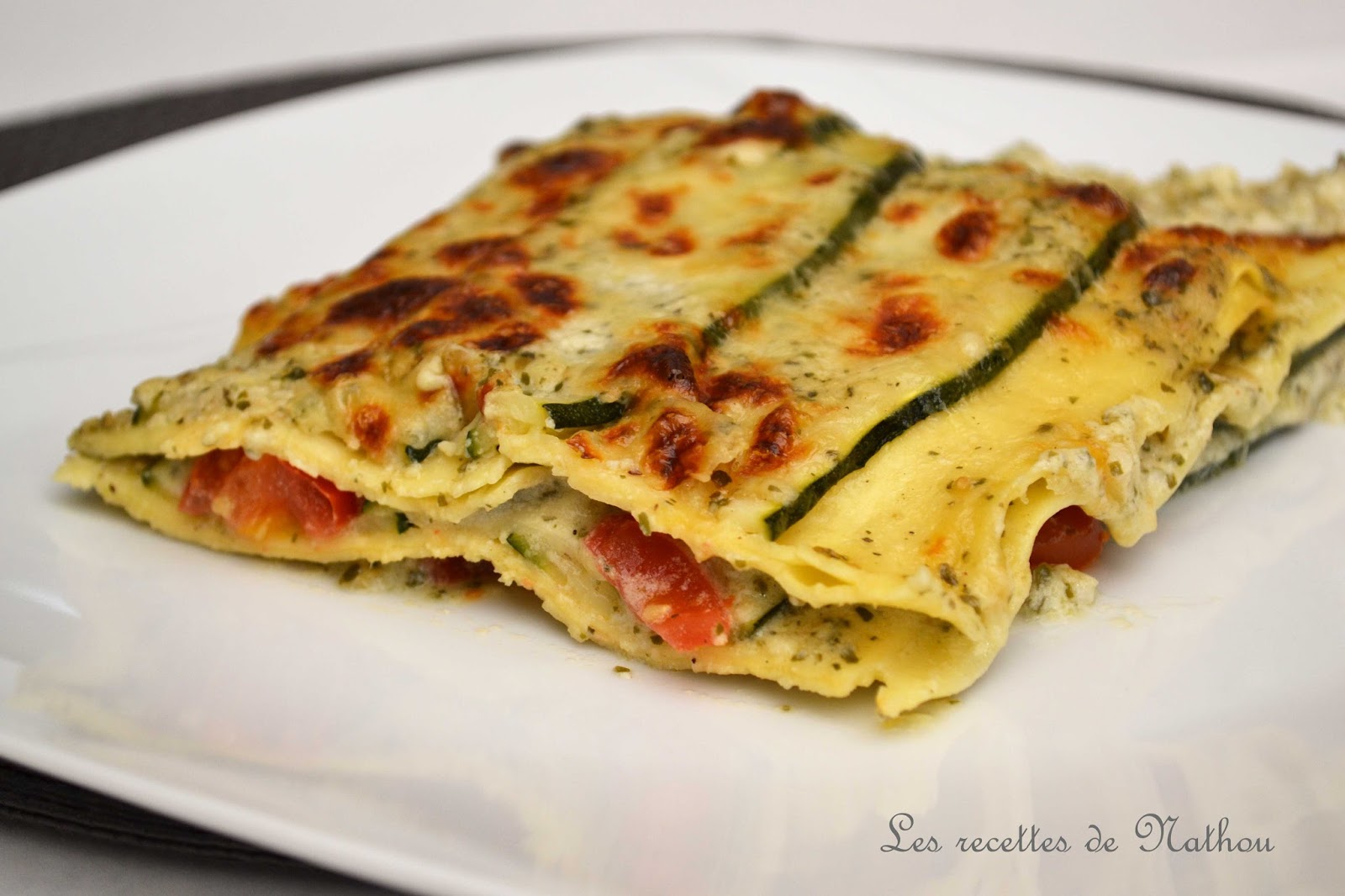 Ma cuisine au fil de mes idées... Lasagne "verte" aux courgettes et pesto