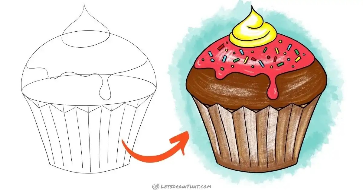 Bộ Màu Của Bánh Cupcake Dễ Thương Tô Màu Trang Cho Trẻ Em Hình minh họa Sẵn  có  Tải xuống Hình ảnh Ngay bây giờ  iStock