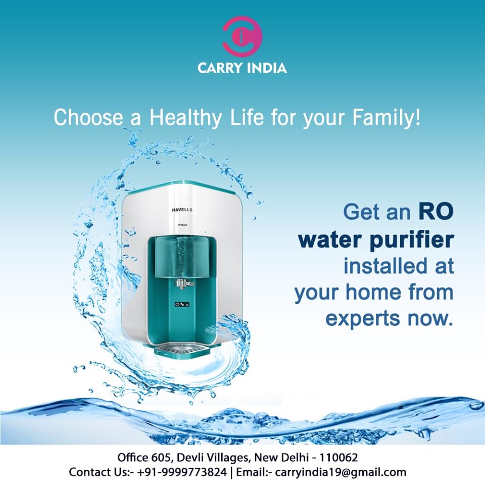 Benefits of drinking water purified from an RO water purifier which is