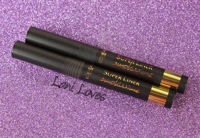 L'Oreal Smokissime Super Liner - Black Smoke, Taupe Smoke Swatches & Review